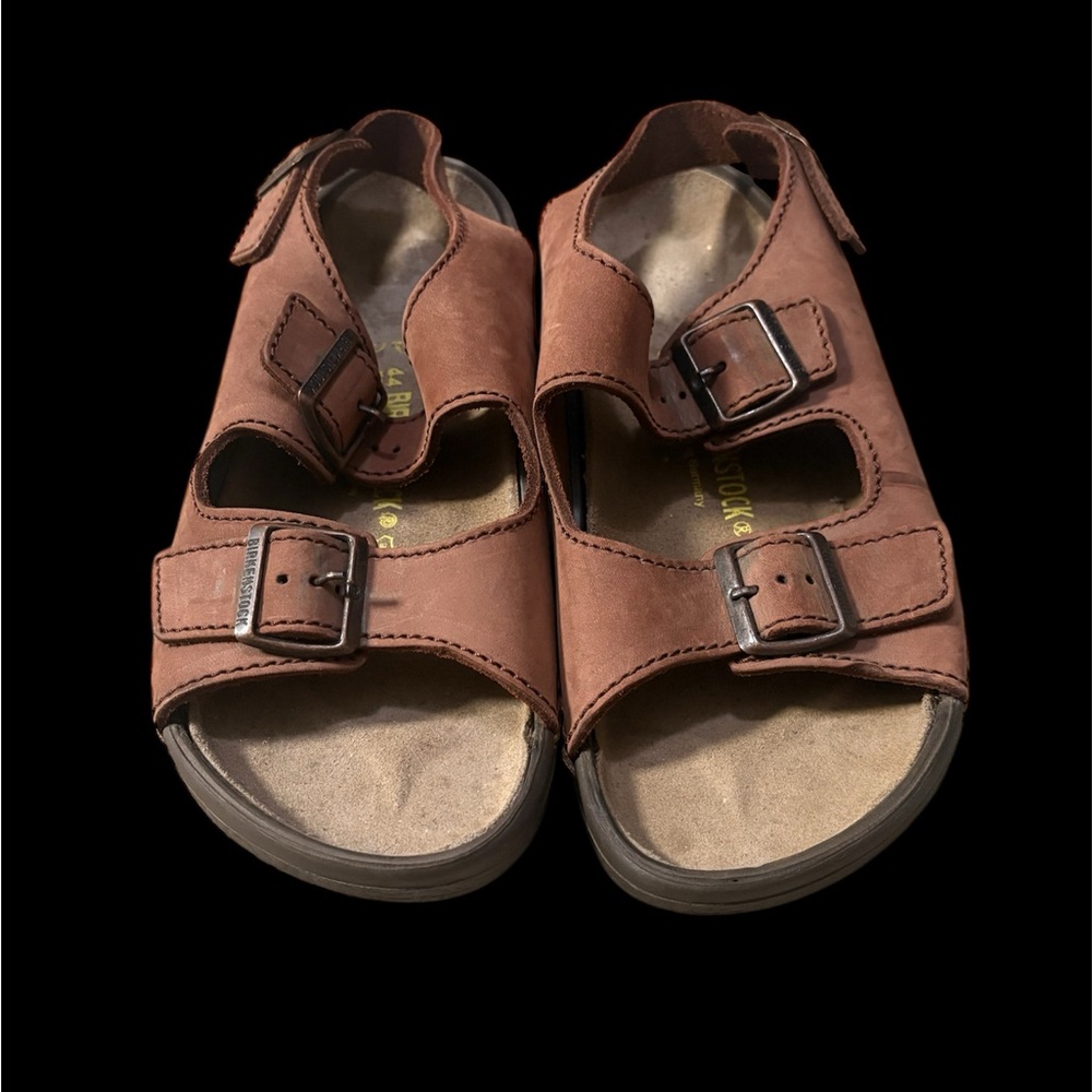 Birkenstock Men's Brown Sandals with Buckles
